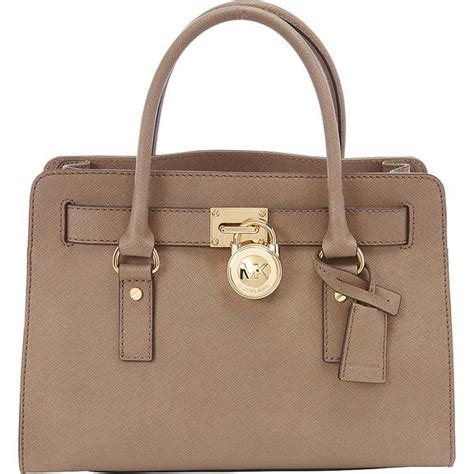 michael michael kors hamilton 18k ew satchel saffiano leather tan|michael michael kors hamilton 18k east west satchel .